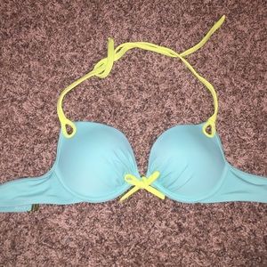 VS add 2 cups blue top (never worn)