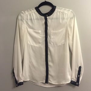 Black and white H&M blouse