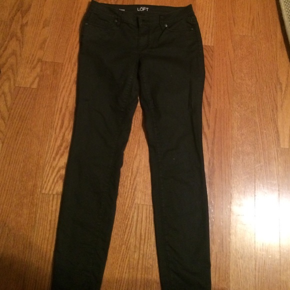 LOFT Black Modern Skinny Straight Leg Jean