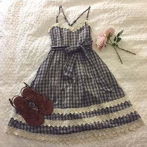 Anthropologie Checkered Dress