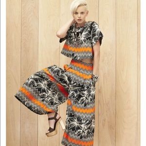 Milly Tropical Jacquard Angular Top Tags P/S