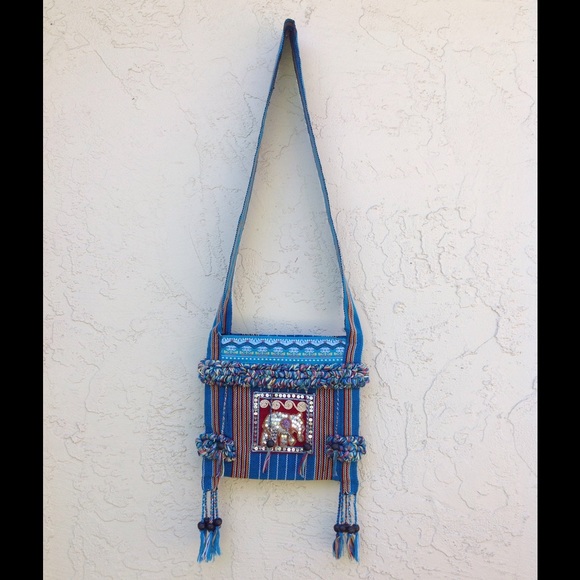 Summer vintage fabric cross body bag