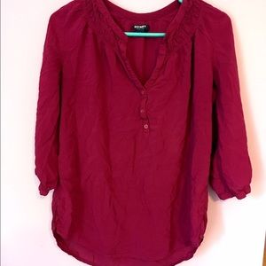 Old Navy Fuchsia Blouse - Size Large