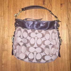 Brown Coach Large Handbag