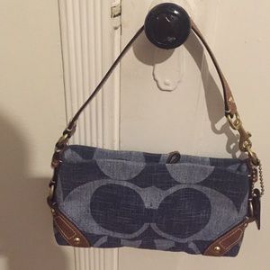 Coach denim handbag