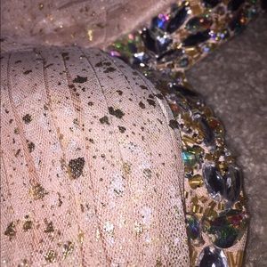 Champagne pink homecoming formal or cocktail dress