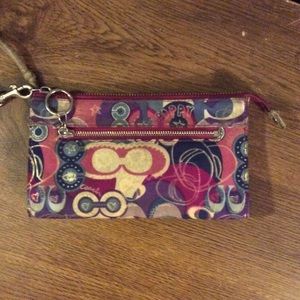 Coach poppy wristlet