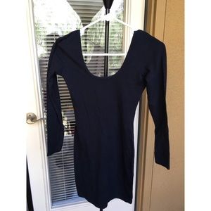 L/s scoop neck dress