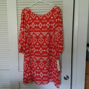 BOHO chic Aztec print dress