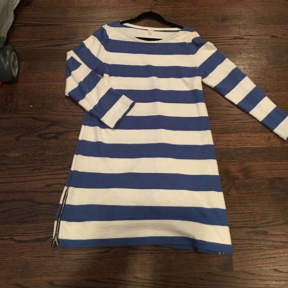 J Crew blue and white beach shift- M