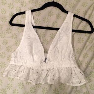 Eyelet Lace Bralette, With Tags