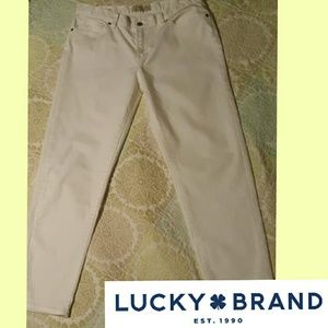 White Lucky Brand Skinny Jeans 10