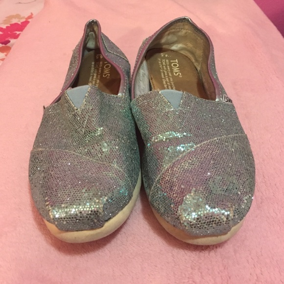 Blue sparkly TOMS!