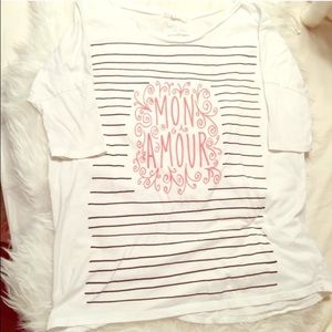 White forever 21 graphic tshirt