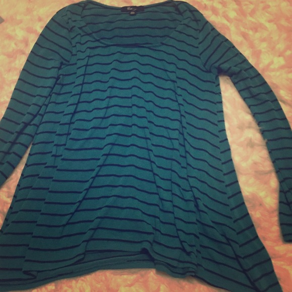 Forever 21 Striped Long Sleeve Shirt