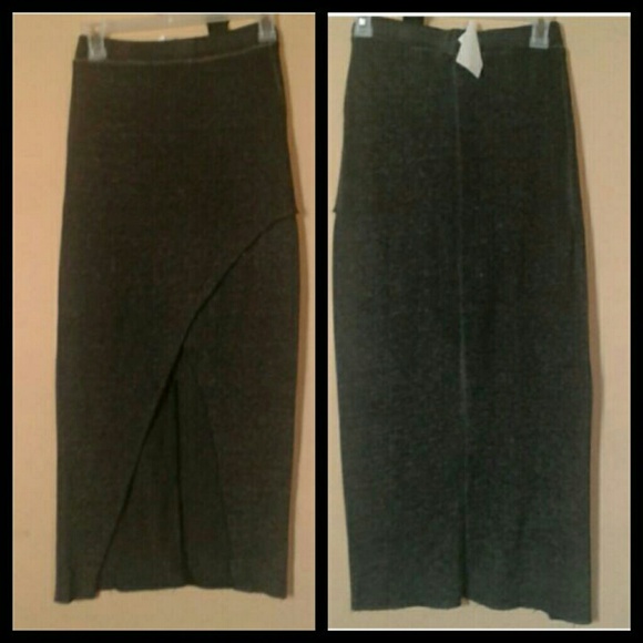 H&M Sweater Pencil Gray skirt - Picture 3 of 4