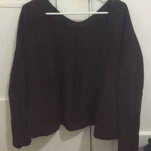 RARE Brandy Melville Maroon Cardigan