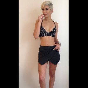 High Fashion Leather Skirt/Skort