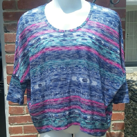 Multi colored crop top