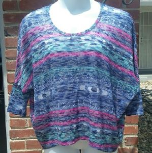 Multi colored crop top