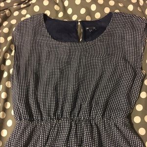 Gap Navy and White Dress
