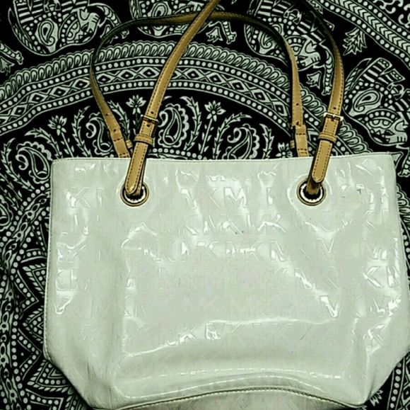White Michael Kors Tote