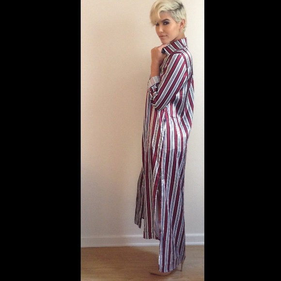 Beautiful Stripe Silk Duster - Picture 3 of 4