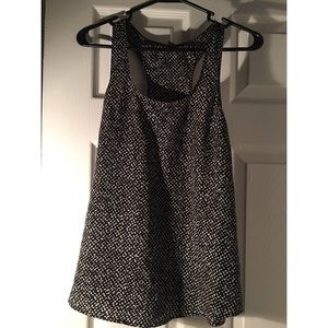 Black and white print tank top