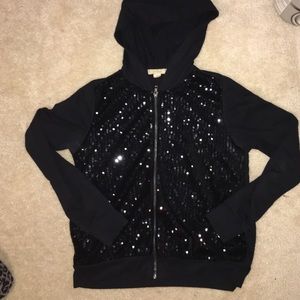 Front sequined black jacket!
