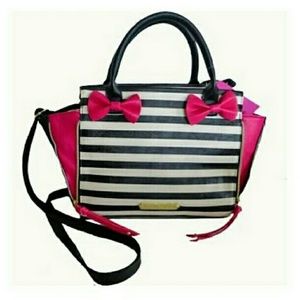 Betsey Johnson Peek A Book Satchel