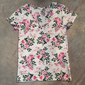 Floral short sleeved shirt