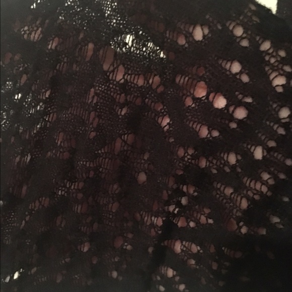 Black mesh like eyelet overpiece by Moda XL - Picture 2 of 3