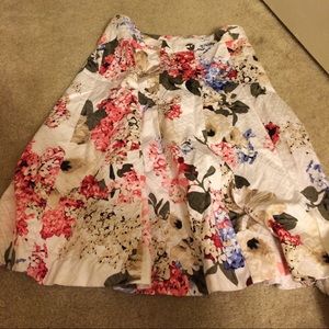 White House Black Market floral skirt