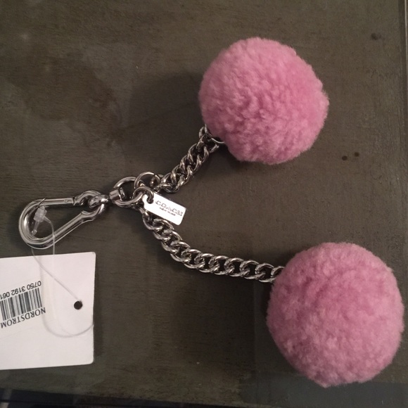 Coach Pom Pom bag charm NWT