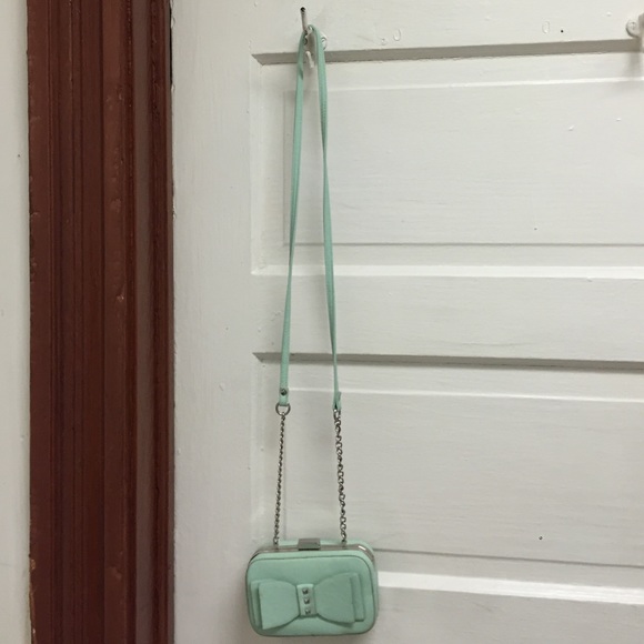 Teal Bow Crossbody