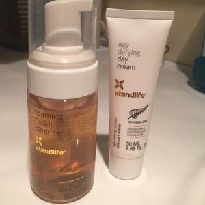 Xtend life facial cleanser and day cream
