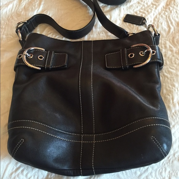 Coach black closes body purse