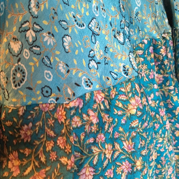 NEW Boho silk strapless dress🔮 - Picture 3 of 4