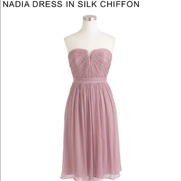 J. Crew Nadia dress in silk chiffon