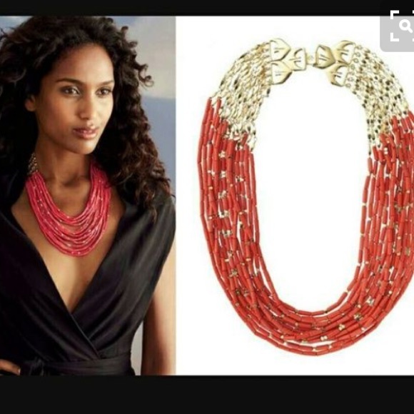 Stella and dot Campari statement necklace