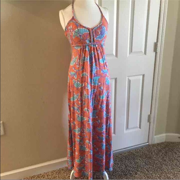 Halter maxi dress size small