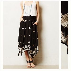 Anthropologie Floreat Insignia Maxi Skirt