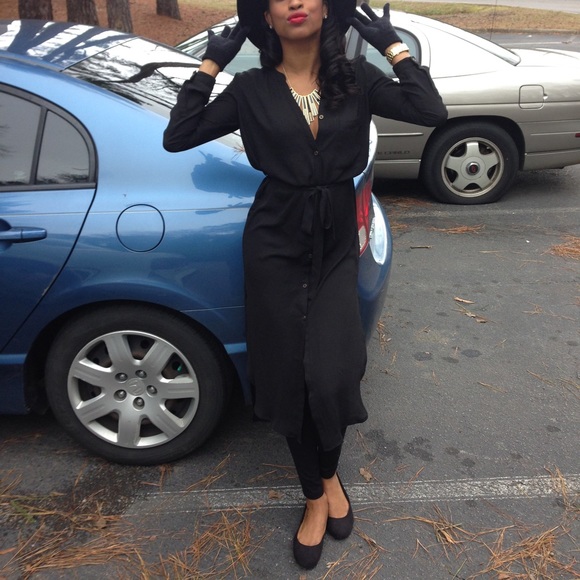 Sheer black robe dress - SOLD