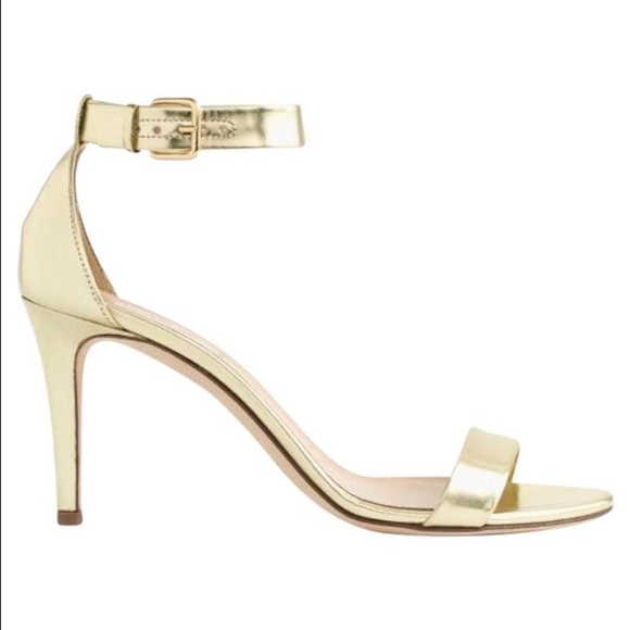 J. Crew mirror metallic high heeled sandals