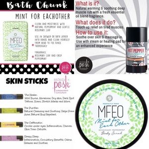Bath Chunk & Scrub, Muscle Relief & Skin Sticks