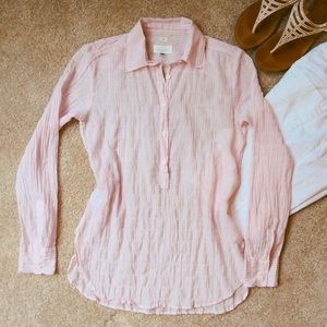💕ANN TAYLOR LOFT Softened Sheer Shirt-NWOT