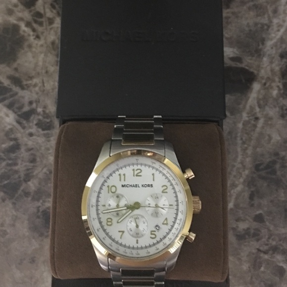 Two Toned Silver and Gold Micheal Kors Watch