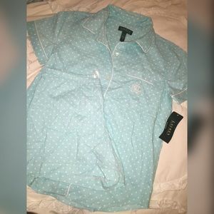 Lauren by Ralph Lauren Polka Dot PJ Set