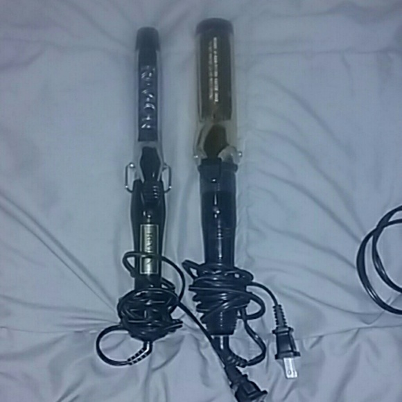 Bundle of 2 Curling Irons Revlon&Solid Gold