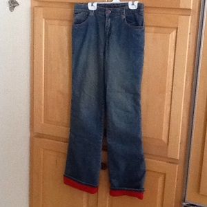 Fleece lined jeans